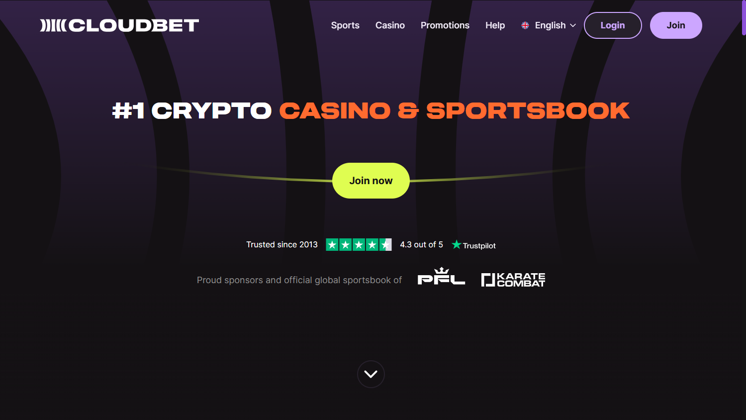 Cloudbet Casino Desktop screenshot
